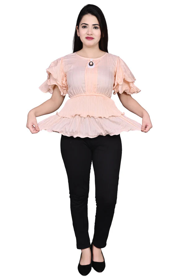 Party wear Balloon Sleeves Women Top