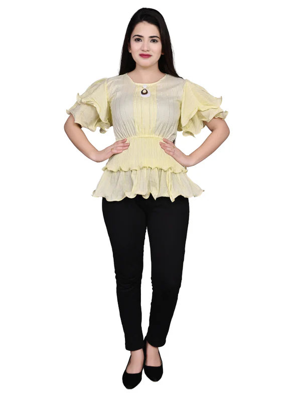 Party wear Balloon Sleeves Women Top