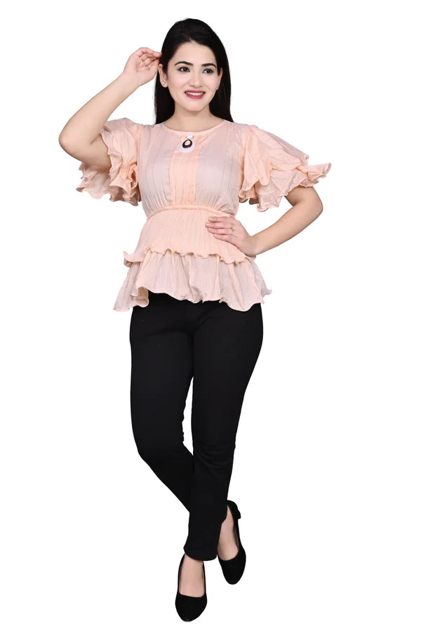 Party wear Balloon Sleeves Women Top