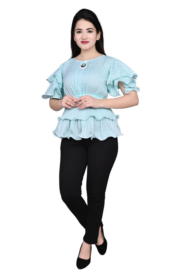 Party wear Balloon Sleeves Women Top