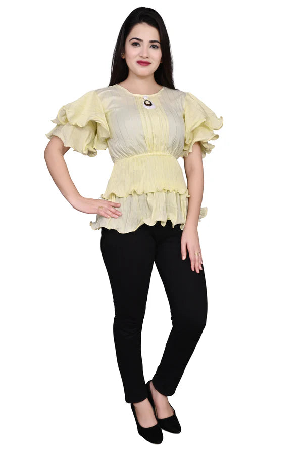 Party wear Balloon Sleeves Women Top