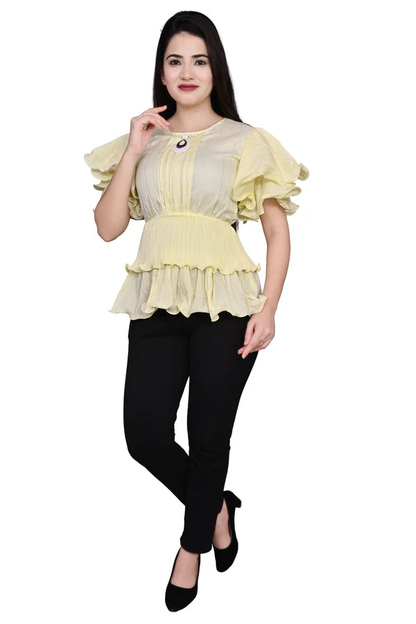 Party wear Balloon Sleeves Women Top