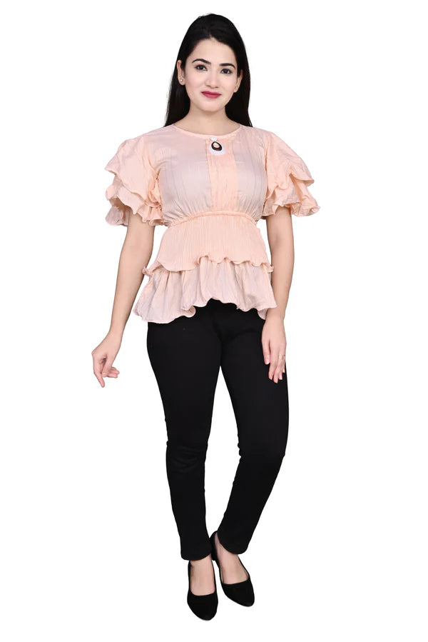 Party wear Balloon Sleeves Women Top