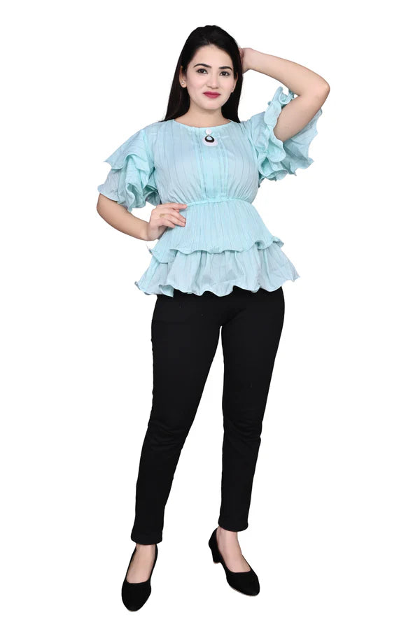 Party wear Balloon Sleeves Women Top