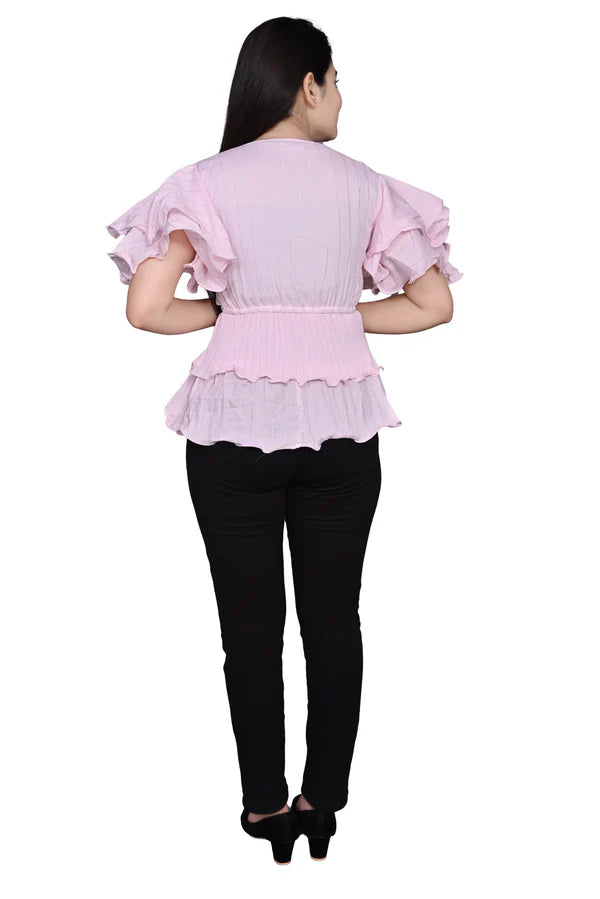 Party wear Balloon Sleeves Women Top